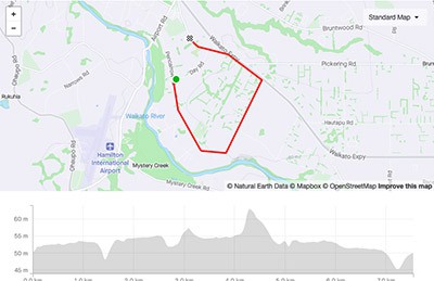 Dynamo Events - Grassroots Trust Waikato Tour - Stage 2 - Map 1